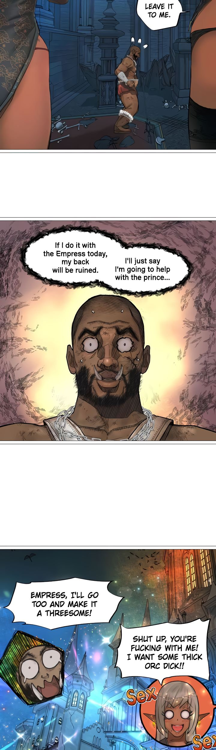 The DARK ELF QUEEN and the SLAVE ORC Chapter 28 Page 5