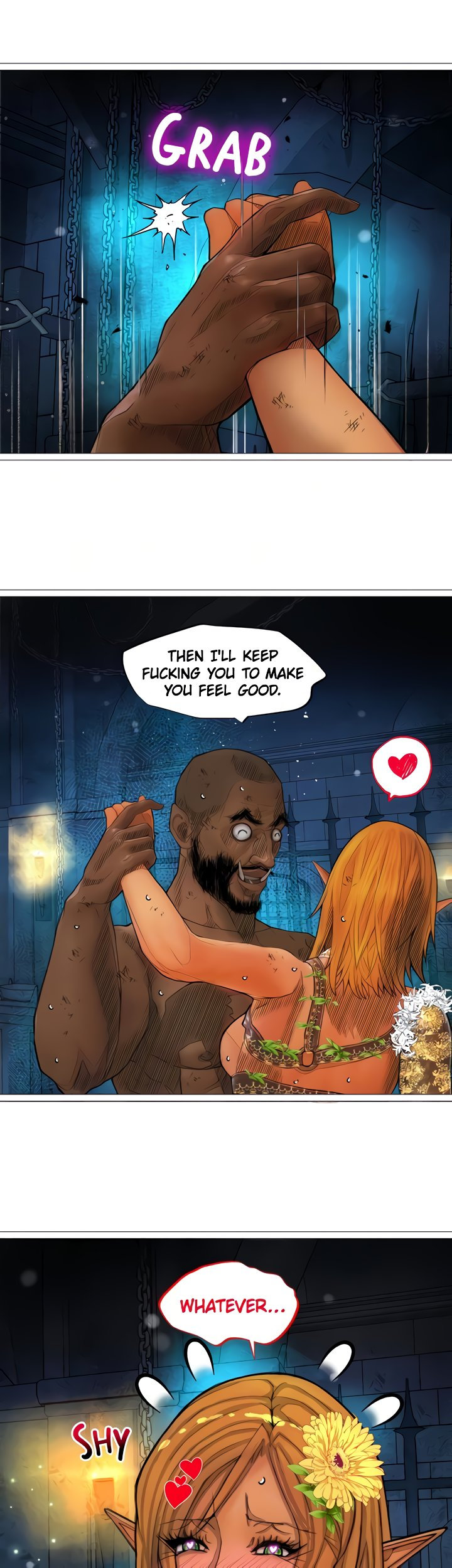 The DARK ELF QUEEN and the SLAVE ORC Chapter 29 Page 13