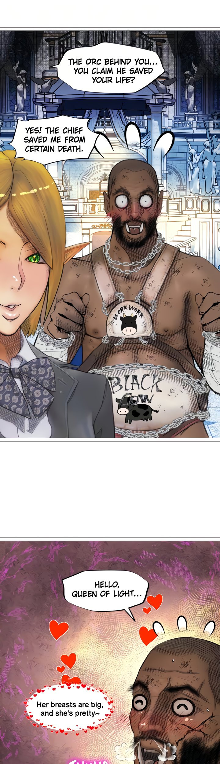 The DARK ELF QUEEN and the SLAVE ORC Chapter 29 Page 35