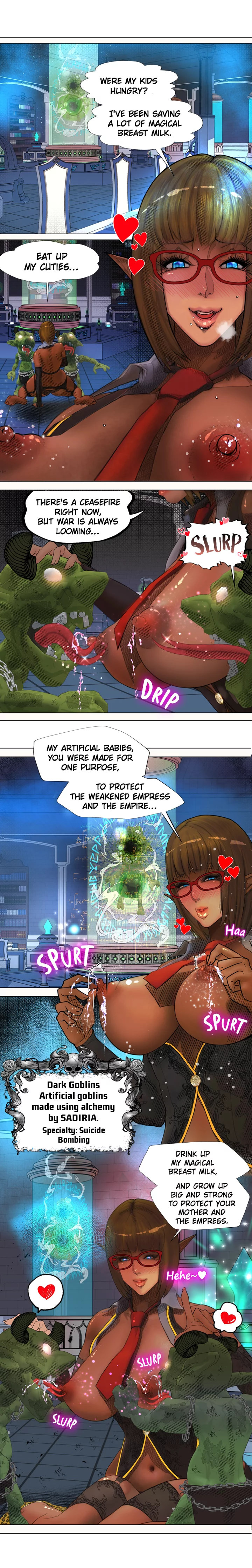 The DARK ELF QUEEN and the SLAVE ORC Chapter 3 Page 15