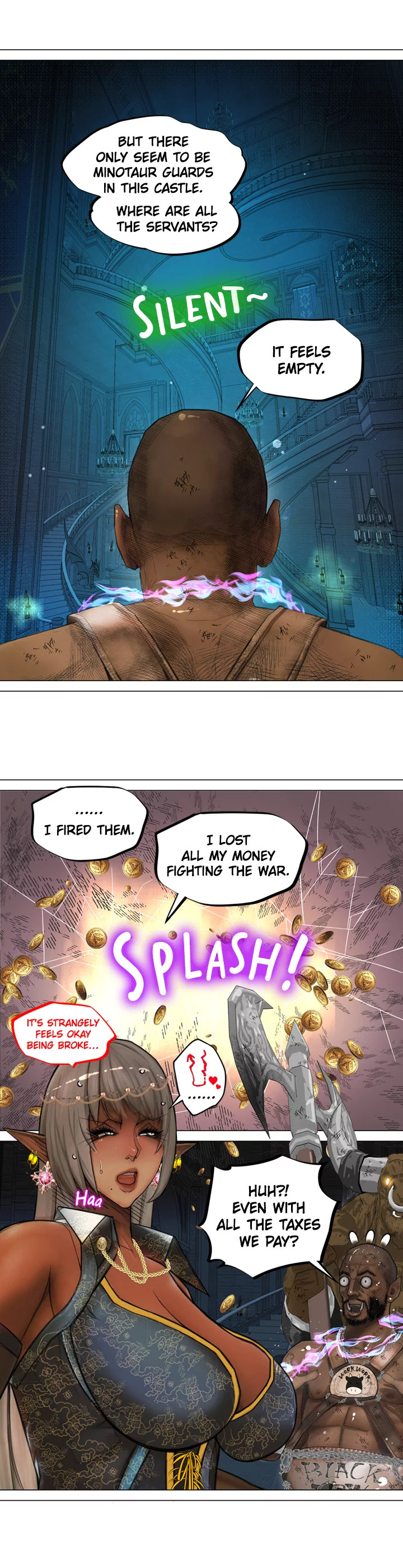 The DARK ELF QUEEN and the SLAVE ORC Chapter 3 Page 3