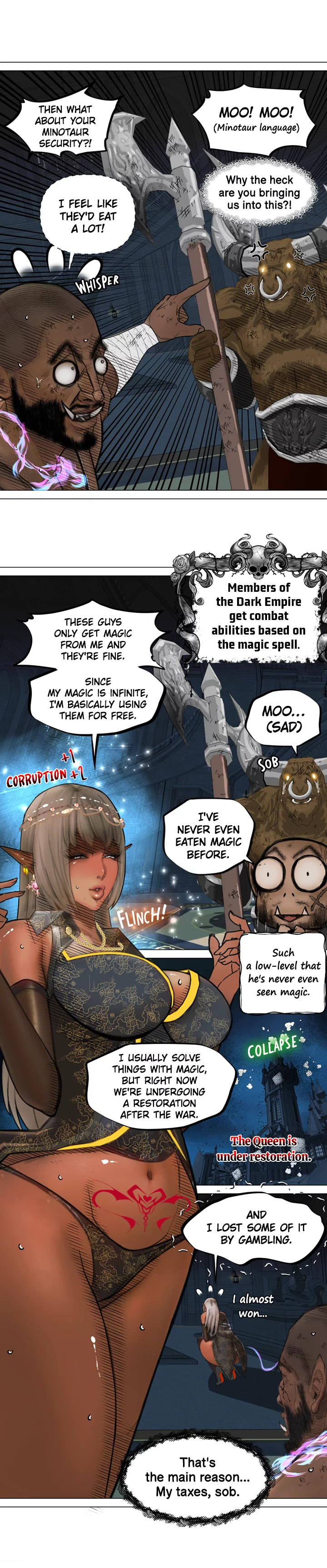 The DARK ELF QUEEN and the SLAVE ORC Chapter 3 Page 4