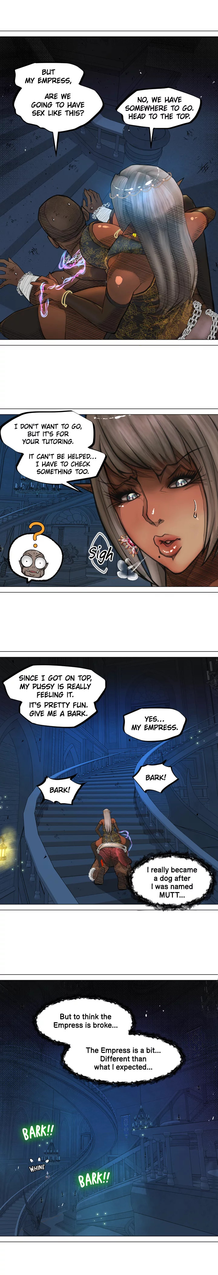 The DARK ELF QUEEN and the SLAVE ORC Chapter 3 Page 7