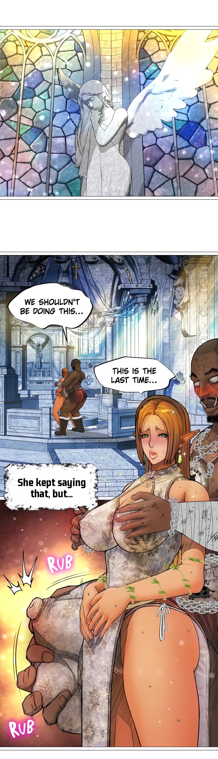 The DARK ELF QUEEN and the SLAVE ORC Chapter 30 Page 13