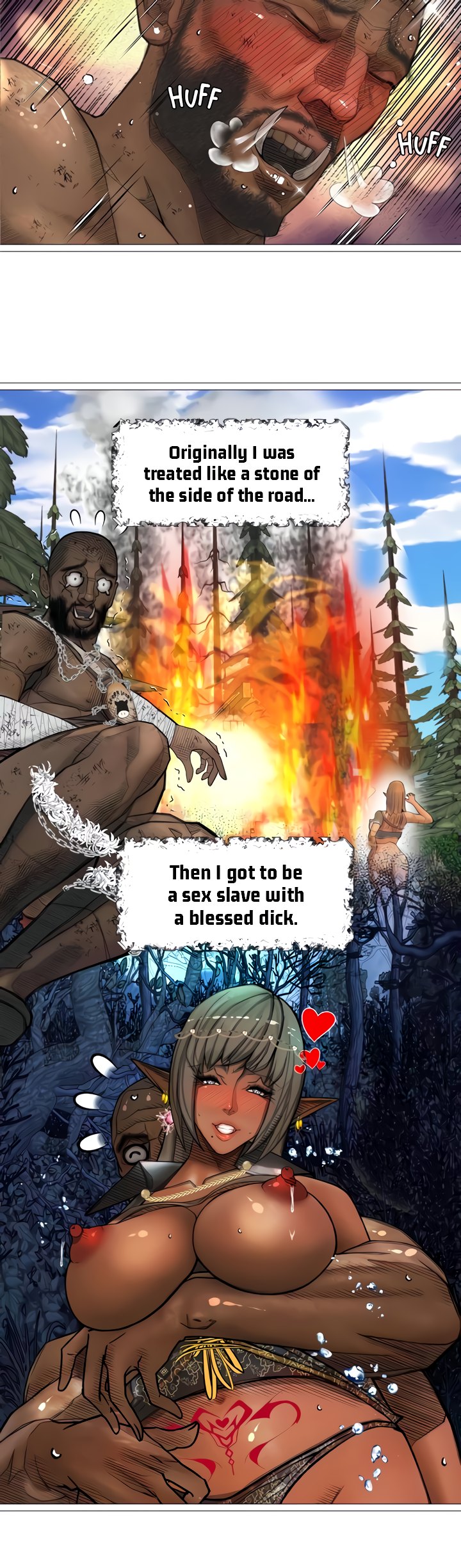 The DARK ELF QUEEN and the SLAVE ORC Chapter 30 Page 16