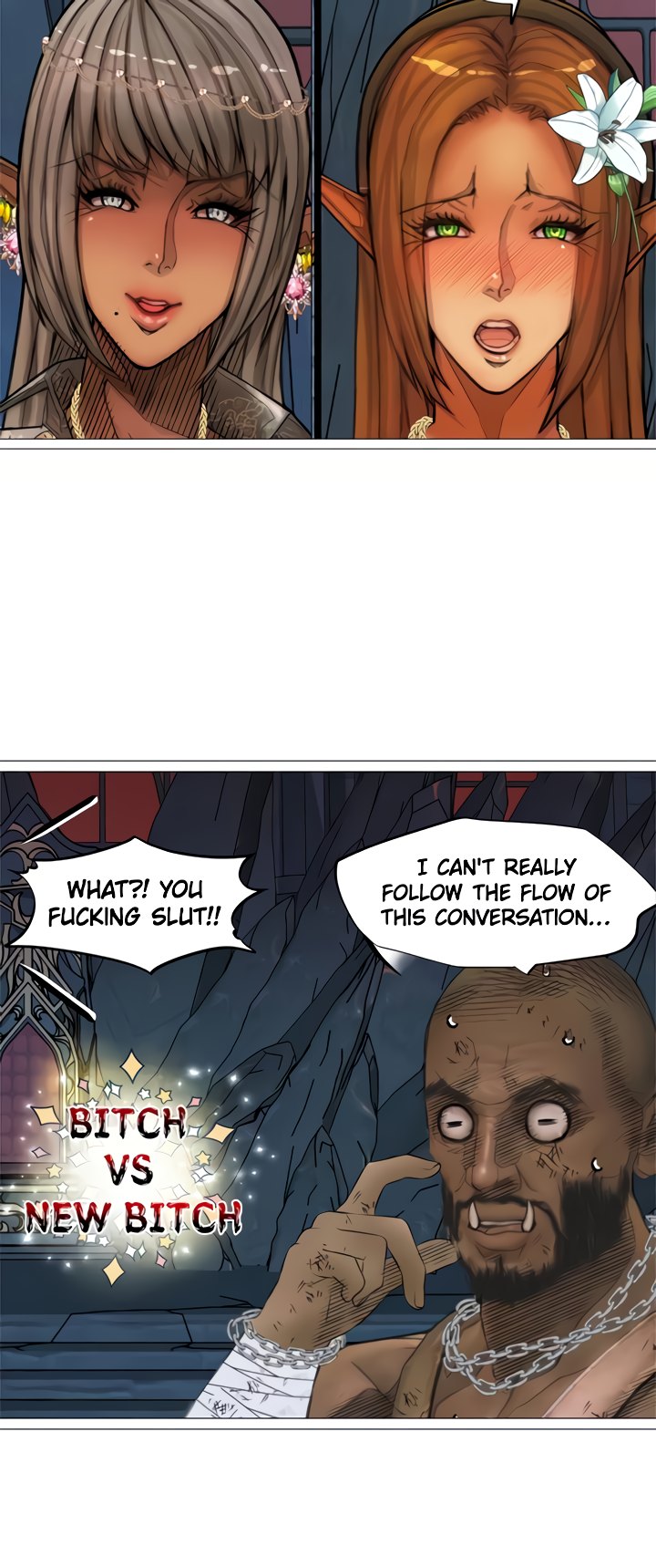 The DARK ELF QUEEN and the SLAVE ORC Chapter 31 Page 12