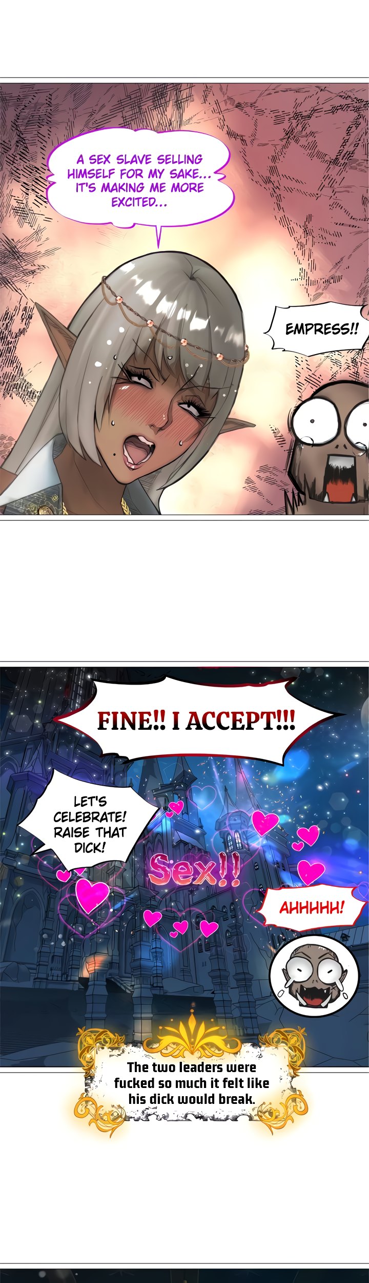 The DARK ELF QUEEN and the SLAVE ORC Chapter 31 Page 17