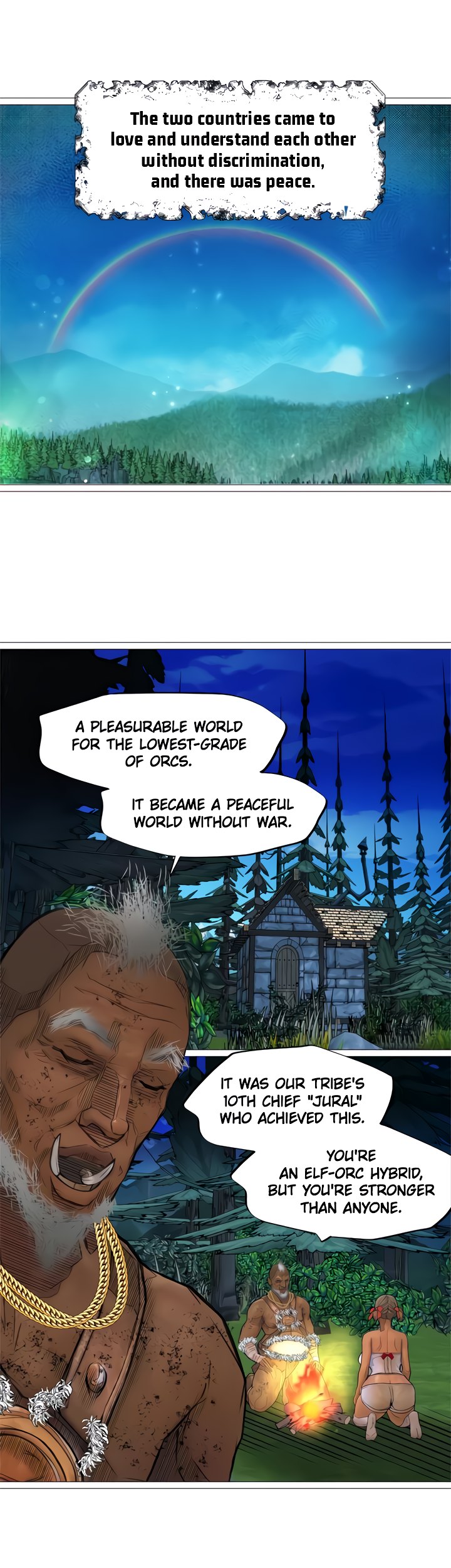 The DARK ELF QUEEN and the SLAVE ORC Chapter 31 Page 35