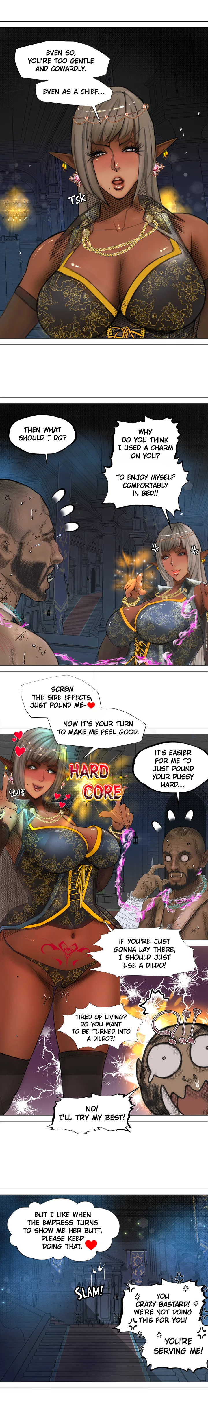 The DARK ELF QUEEN and the SLAVE ORC Chapter 4 Page 15