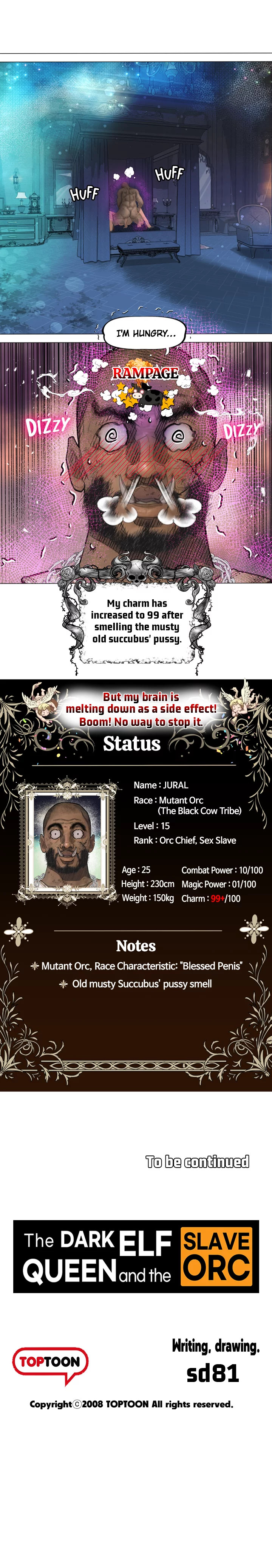 The DARK ELF QUEEN and the SLAVE ORC Chapter 4 Page 16