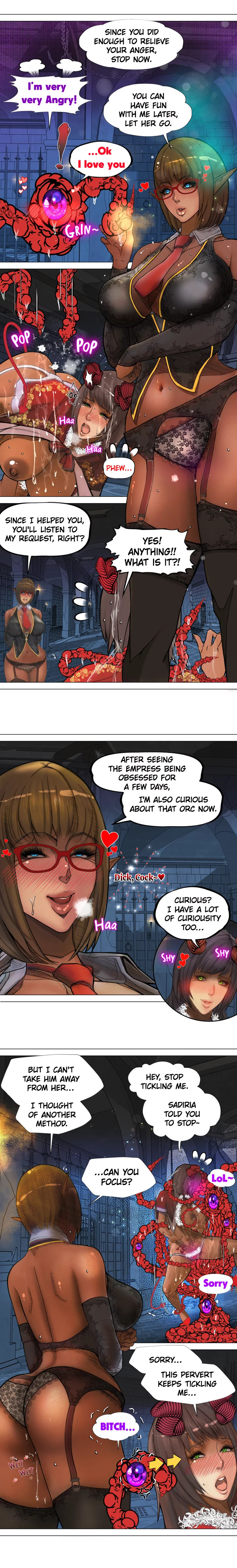 The DARK ELF QUEEN and the SLAVE ORC Chapter 5 Page 14