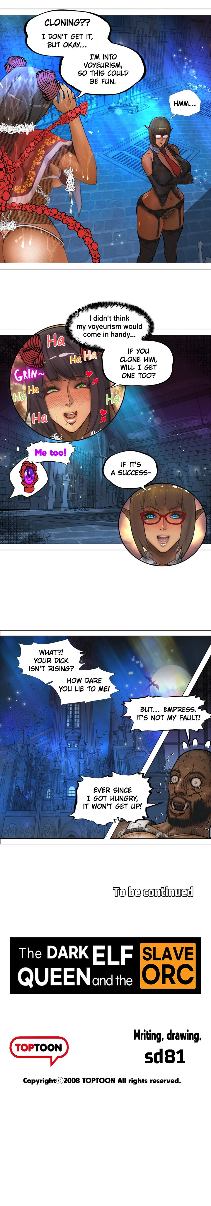 The DARK ELF QUEEN and the SLAVE ORC Chapter 5 Page 16