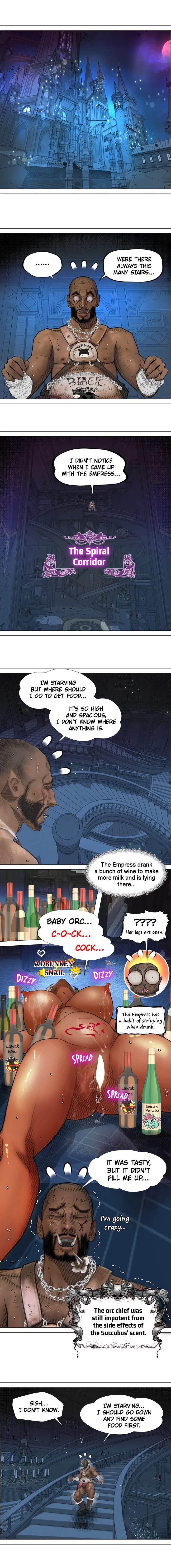 The DARK ELF QUEEN and the SLAVE ORC Chapter 6 Page 12