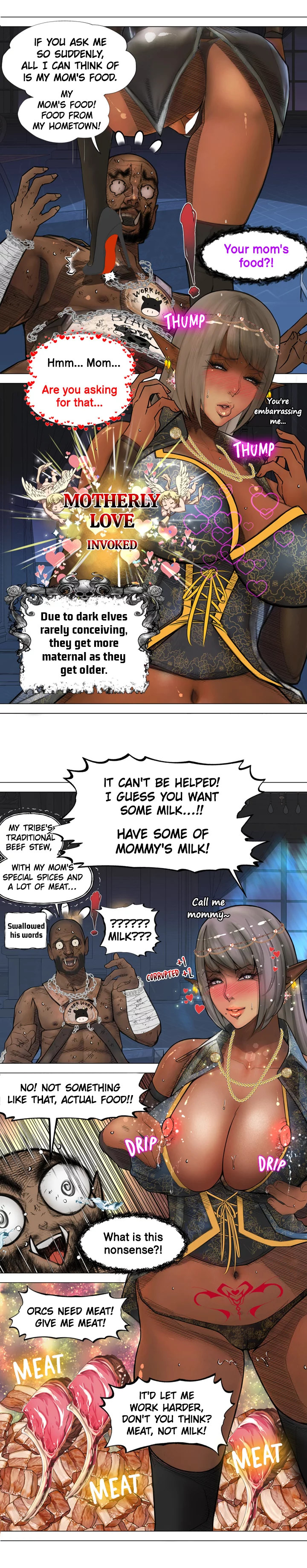 The DARK ELF QUEEN and the SLAVE ORC Chapter 6 Page 6