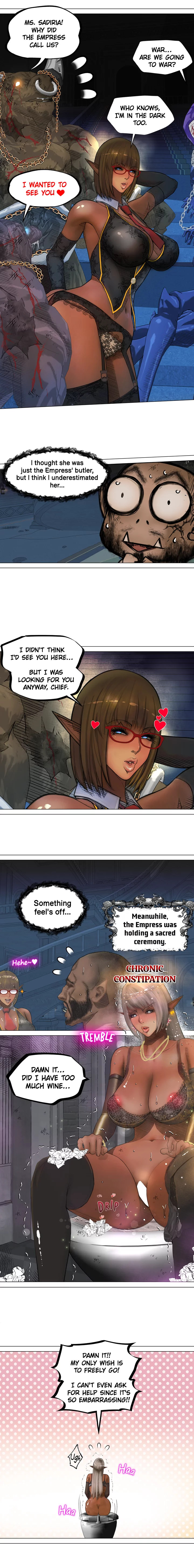 The DARK ELF QUEEN and the SLAVE ORC Chapter 7 Page 6