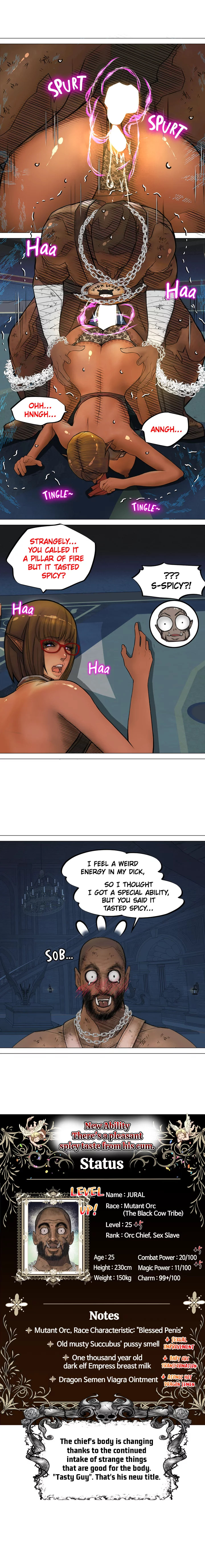 The DARK ELF QUEEN and the SLAVE ORC Chapter 8 Page 14