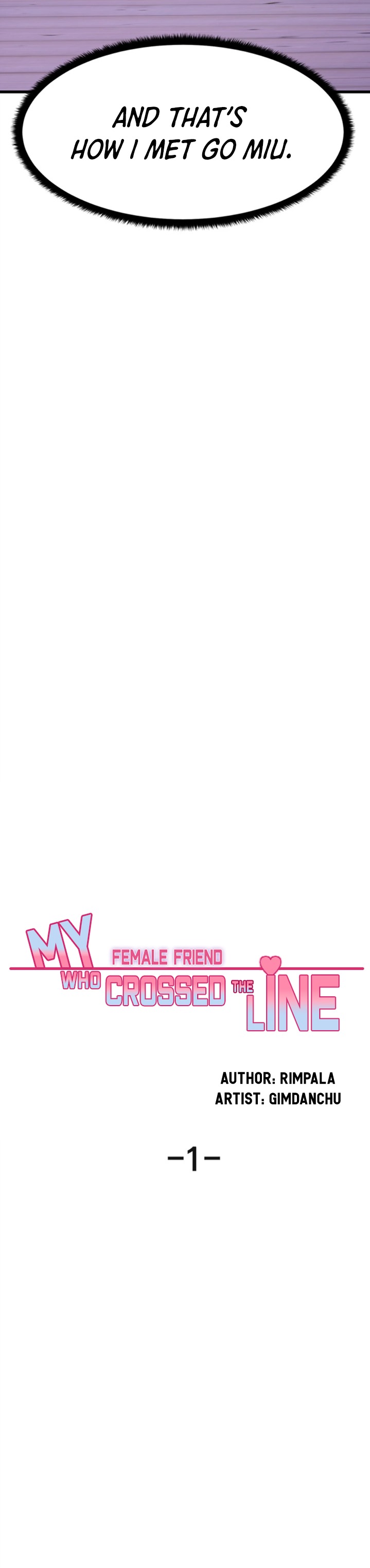 My Female Friend Who Crossed The Line Chapter 1 Page 25