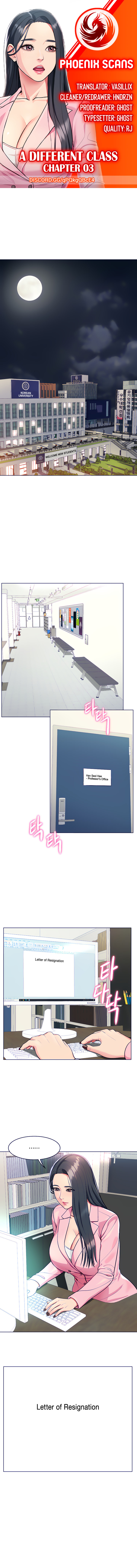 A Different Class Chapter 3 Page 1